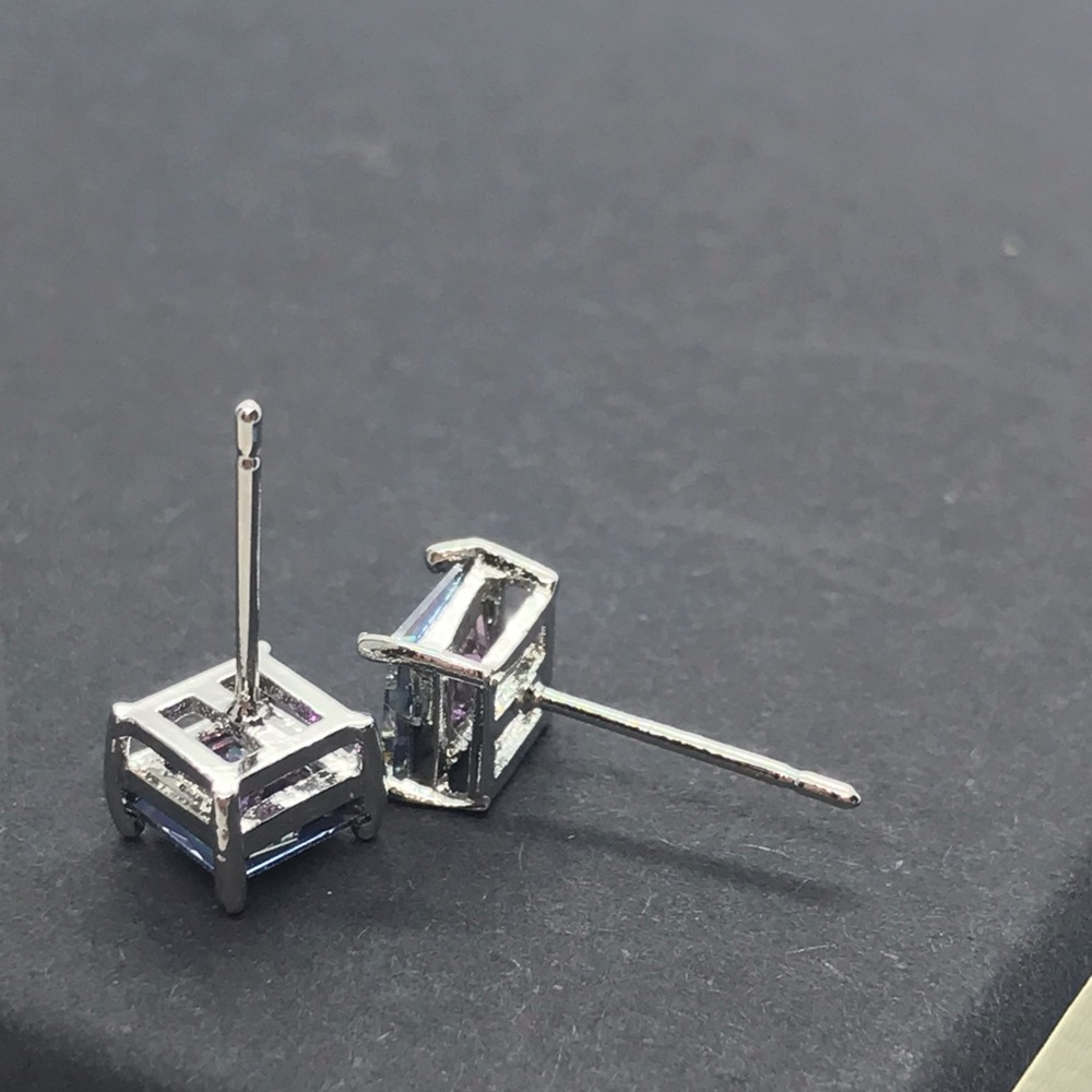 Silver Rainbow 🌈 Stud Earrings - Picture 2 of 3